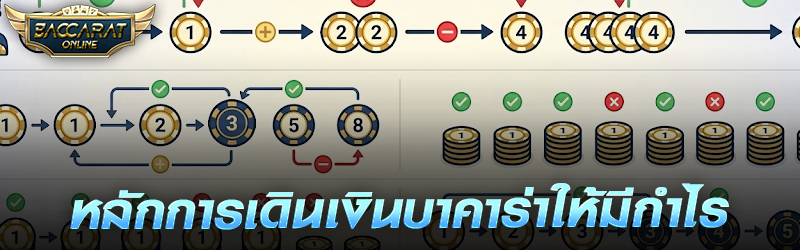 หลักการเดินเงิน บาคาร่า ให้มีกำไร